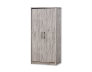 Armoire 2 portes Elias gris