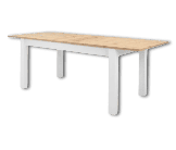 Table à rallonge Bergen 50 Blanc/ chêne artisan