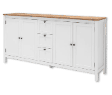 Enfilade Bergen 51 blanc/chêne artisan