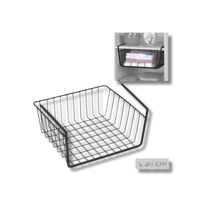 Panier La penderie 30cm noir