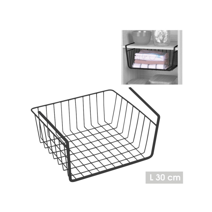 Panier La penderie 30cm noir