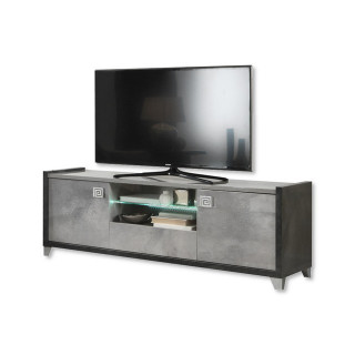 Meuble TV Hilton gris clair/anthracite