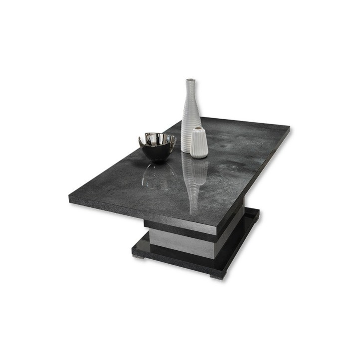 Table de salon Hilton gris clair/anthracite