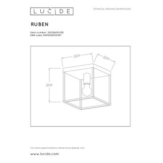 Plafonnier Ruben 00124/01/30