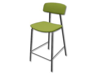 Tabouret de bar HT65 EP79 M369 Vert
