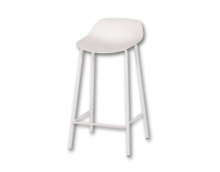 Tabouret de bar Louis HT65 EP91 PP91 Blanc