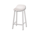 Tabouret de bar Louis HT65 EP91 PP91 Blanc