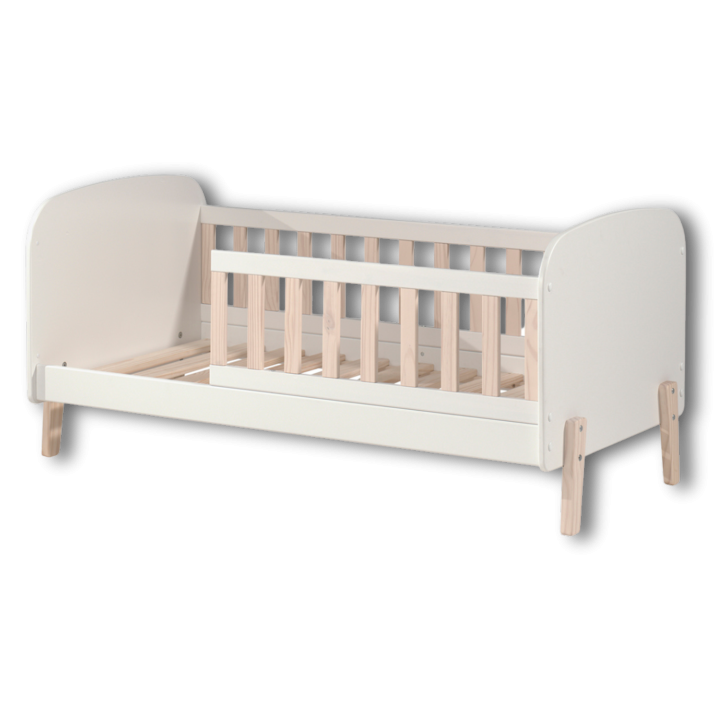 Lit 70x140 Kiddy blanc laqué