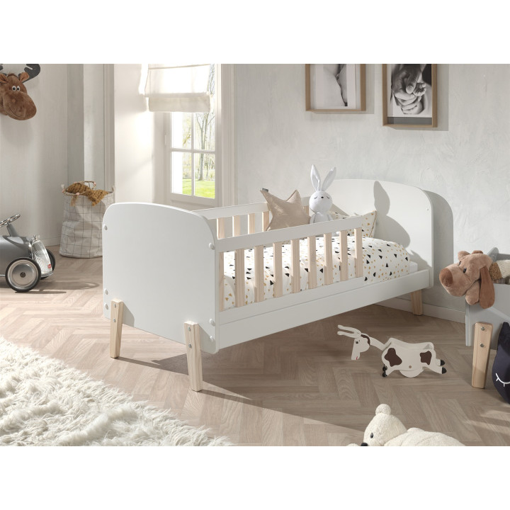 Lit 70x140 Kiddy blanc laqué