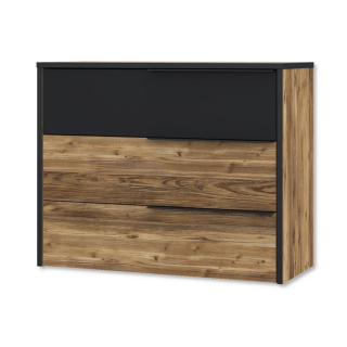 Commode 3T Jabim bois/noir