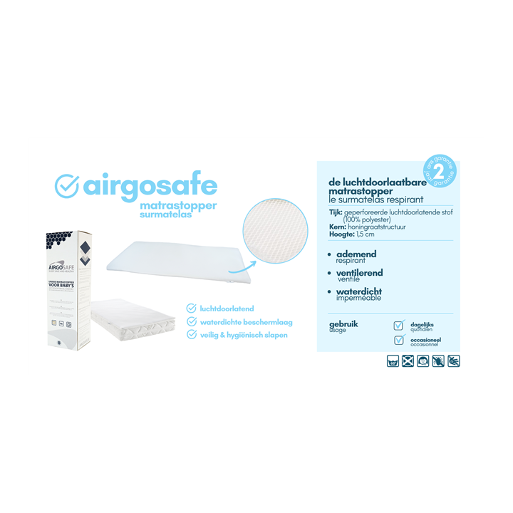 Matelas bébé 60x120  Combi Set Airgosafe