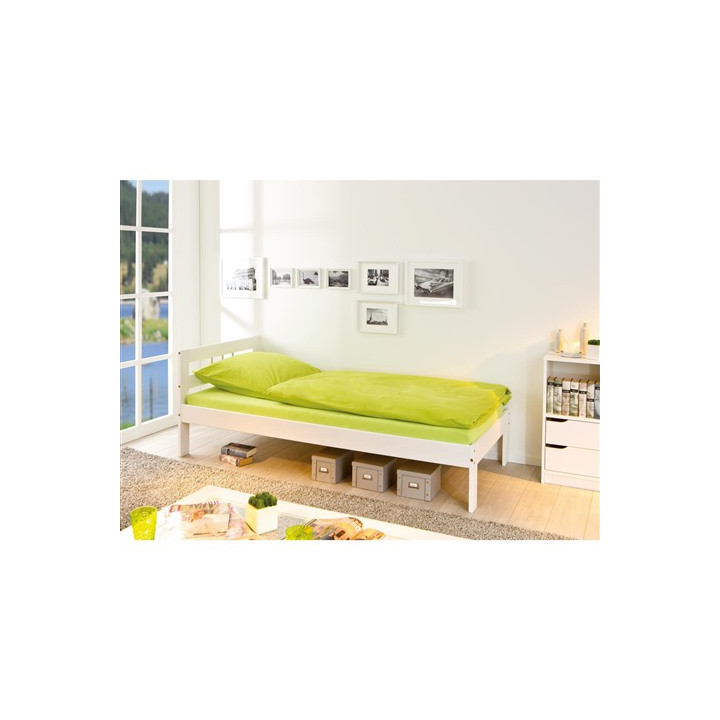 Lit 90x200 Fana blanc