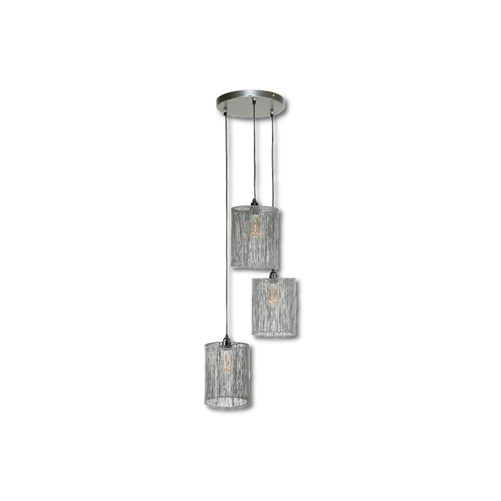 Suspension 3L metal/noir