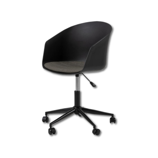 Chaise de bureau Moon noir