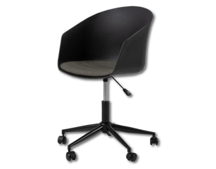 Chaise de bureau Moon noir