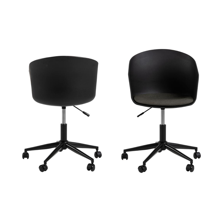 Chaise de bureau Moon noir