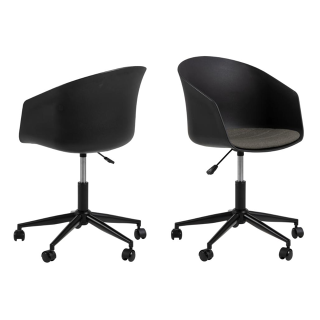 Chaise de bureau Moon noir