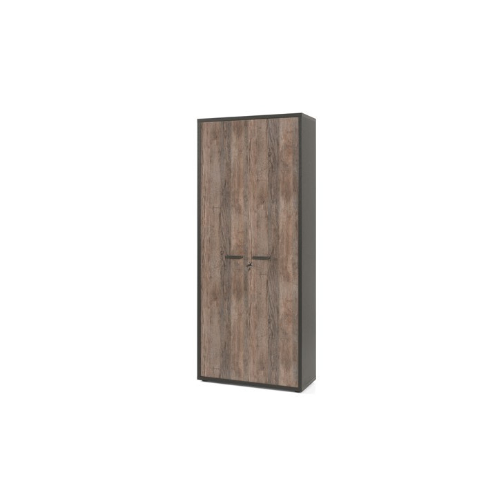 Armoire D Pronto 4 chêne vintage/noir