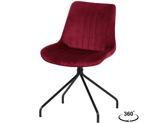 Chaise Cecile rose foncé