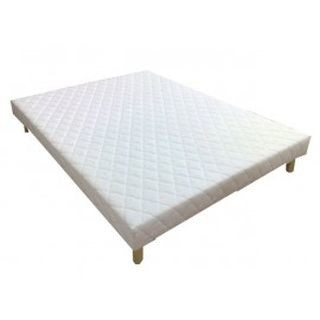 Sommier Tapissier 140x200cm tissu blanc