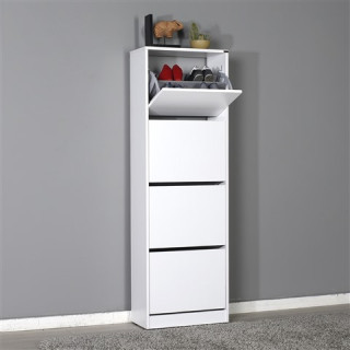 Meuble à chaussures SHC-340-BB-1 blanc