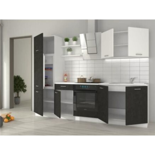Bloc de cuisine Prego 270cm Béton