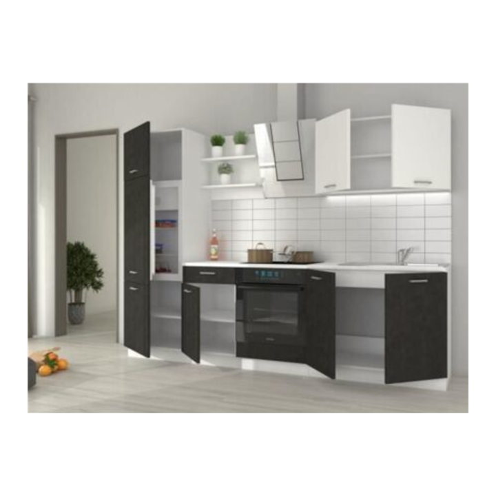 Bloc de cuisine Prego 270cm Béton