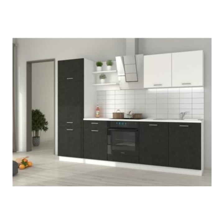 Bloc de cuisine Prego 270cm Béton