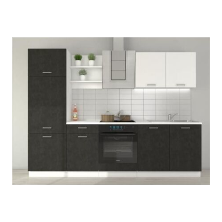 Bloc de cuisine Prego 270cm Béton
