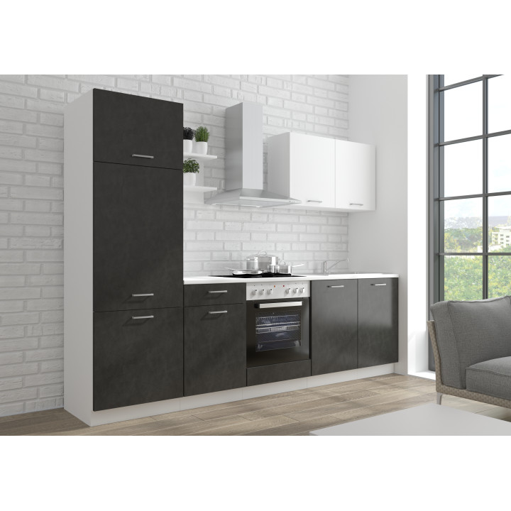 Bloc de cuisine Prego 270cm Béton