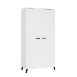 Garderobe 2 portes Evy blanc