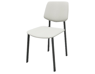 Chaise Lugano blanc
