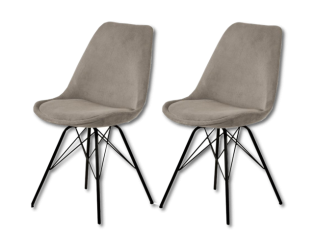 Prix spécial -  Lot de 2 chaises Eris dining Chair beige wind 70