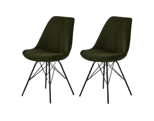 Prix spécial - lot de 2 chaises Eris Olive Green Wind 180