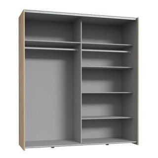 Armoire 2 portes Kaikais chêne sonoma