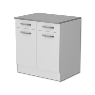 Bas 80 2T/2P Eko blanc