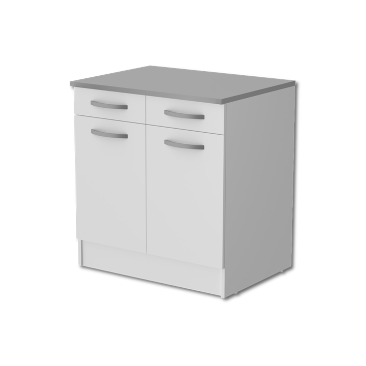 Bas 80 2T/2P Eko blanc