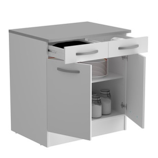 Bas 80 2T/2P Eko blanc