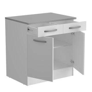 Bas 80 2T/2P Eko blanc
