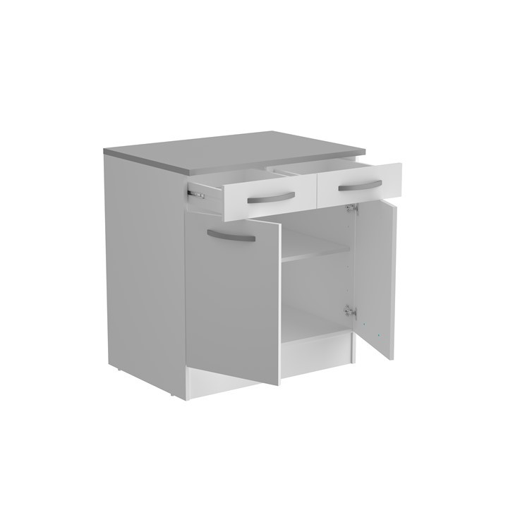Bas 80 2T/2P Eko blanc
