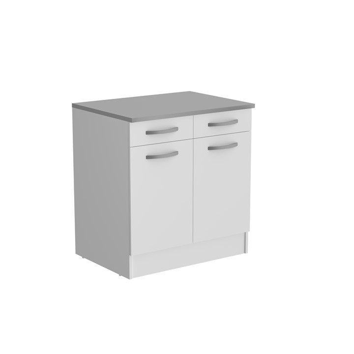 Bas 80 2T/2P Eko blanc