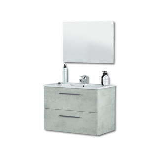 Ensemble salle de bain  Aruba meuble + vasque + miroir