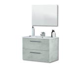 Ensemble salle de bain  Aruba meuble + vasque + miroir