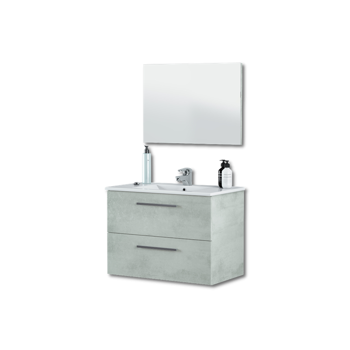 Ensemble salle de bain  Aruba meuble + vasque + miroir