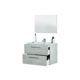 Ensemble salle de bain  Aruba meuble + vasque + miroir