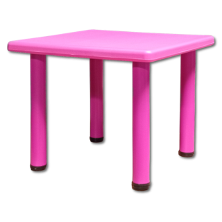 Table carré Loulou rose
