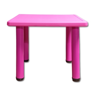 Table carré Loulou rose