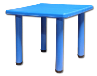 Table carré Loulou Bleu