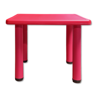 Table carré Loulou Rouge