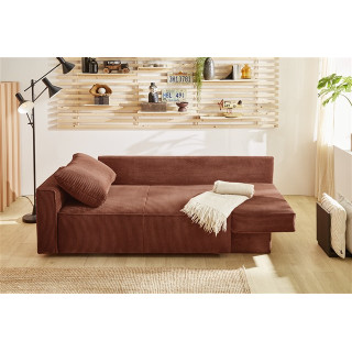 Canapé convertible Ron ocre orangé